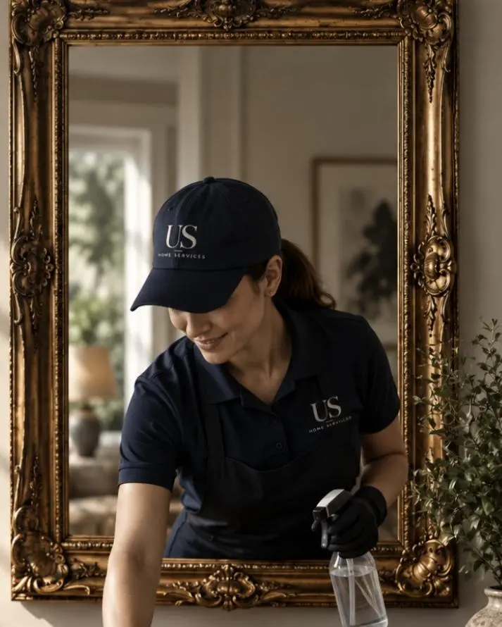 US Home Services ekibinden temizlik uzmanı